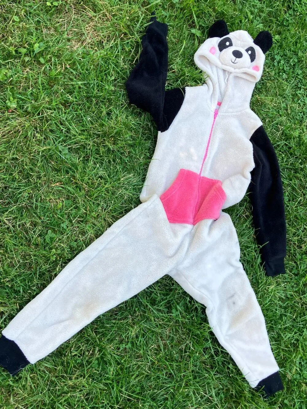 🐼 Tucker + Tate Panda Hooded Fleece Pajamas | Halloween Costume | XS 5/6